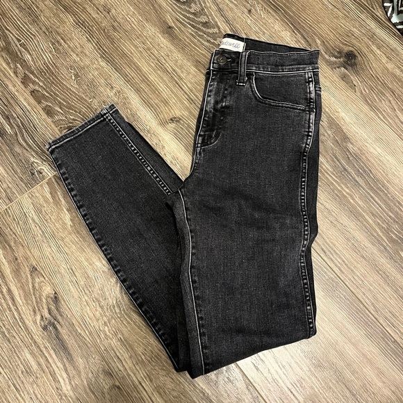 Madewell High Rise  Black Skinny Jeans - Picture 1 of 6